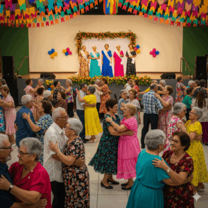 Baile da Primavera Idosos em Piraquara.